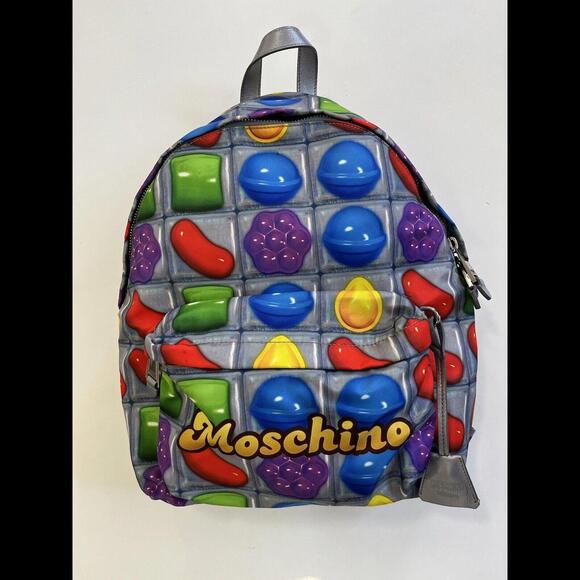 Moschino Handbags - Moschino Candy Crush Backpack Rare And Collectible Jeremy Scott Authentic New